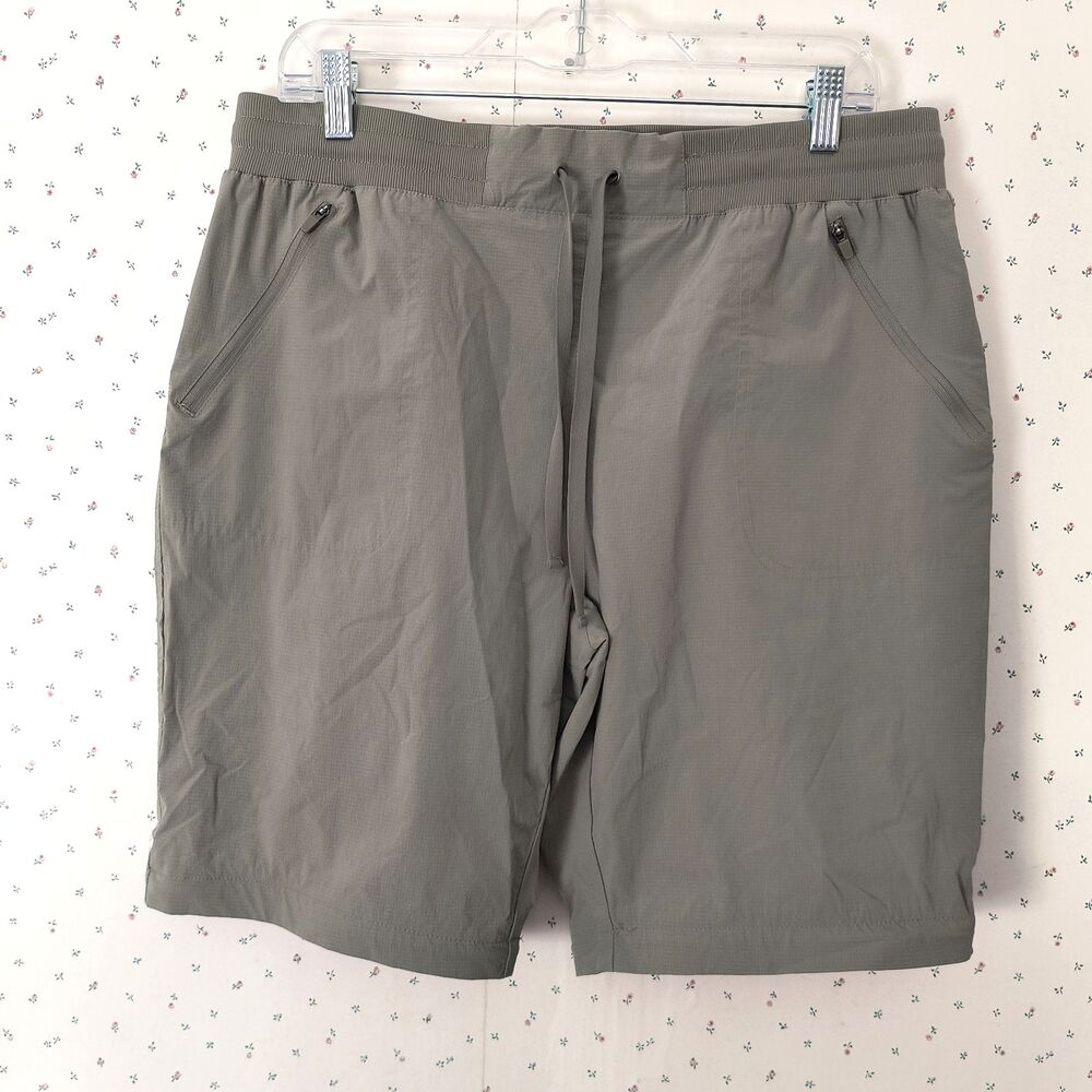Mountain Hardwear Hiking Pants Womens 12 Olive Green Zip Off Convertible Stretch - Picture 2 of 16